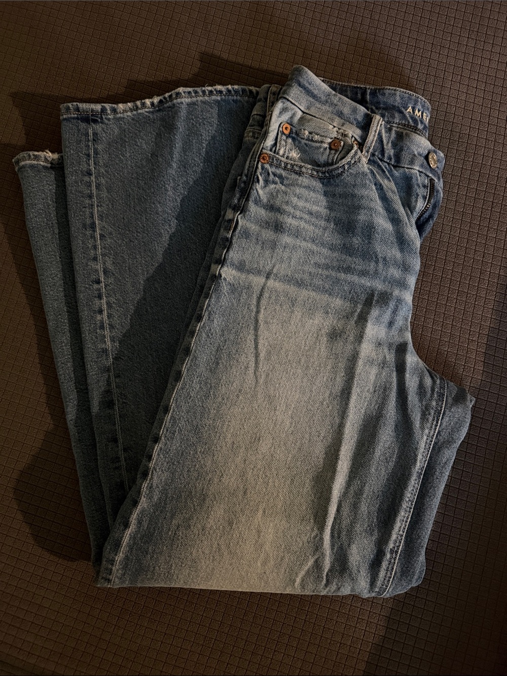 American Eagle Outfitters Light Blue Straight Leg Jeans